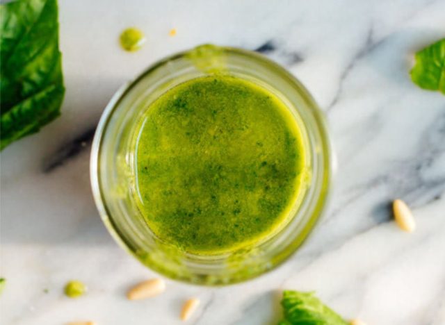 Basil pesto dressing