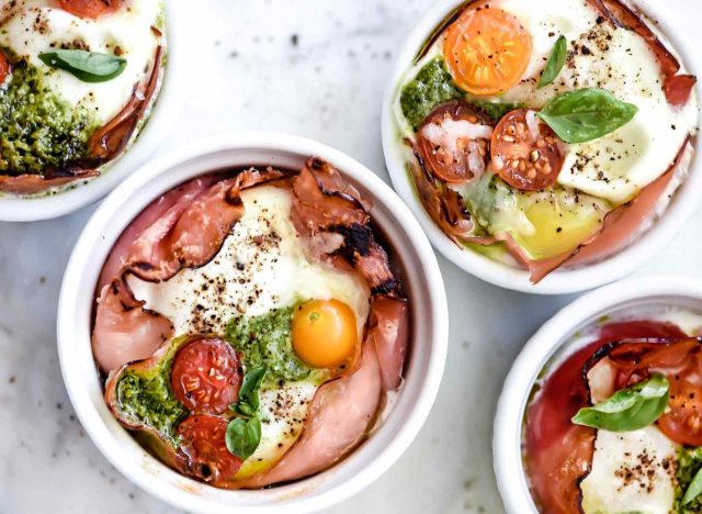 caprese egg cups