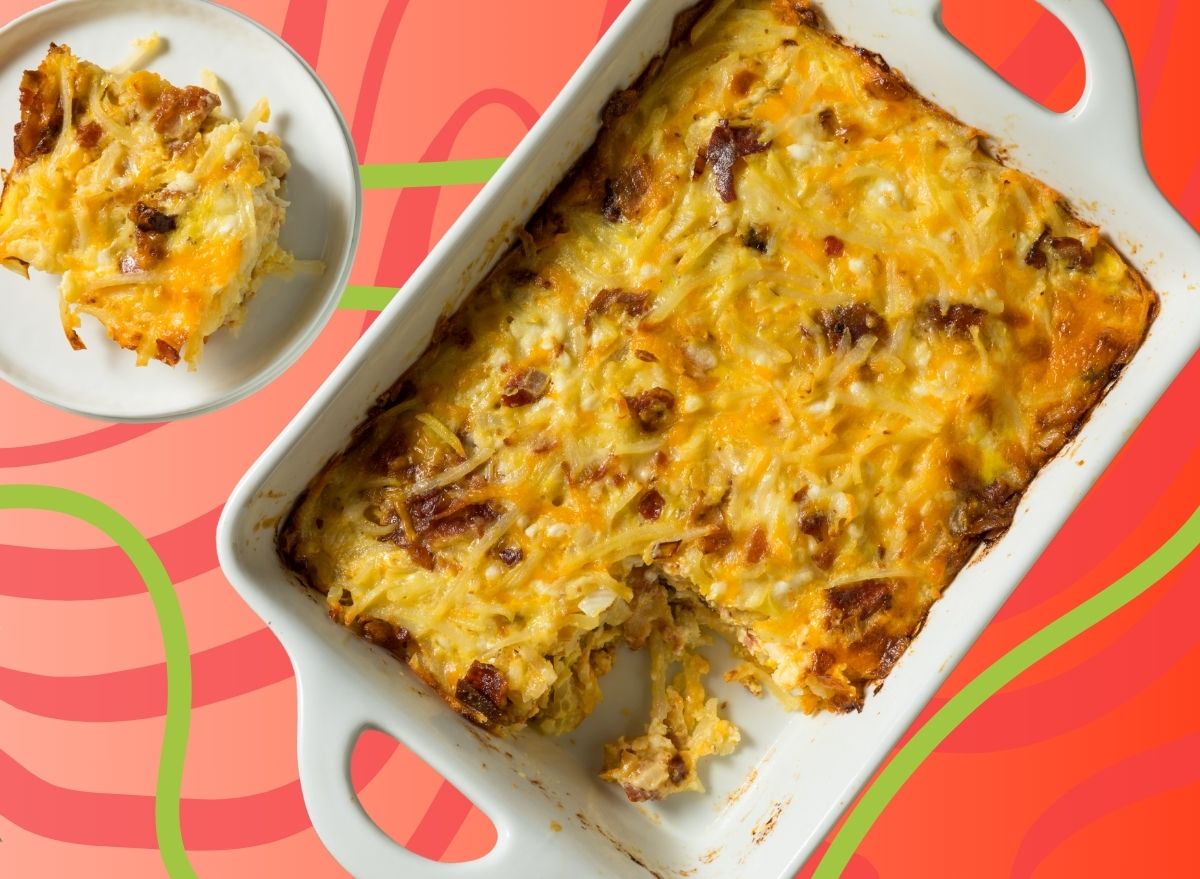 Egg casserole for Christmas brunch