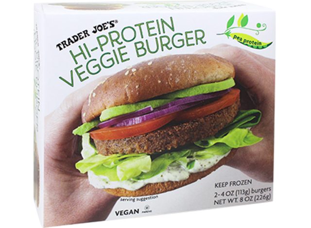 Hi-protein veggie burger
