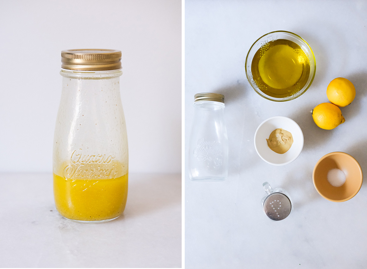 lemon vinaigrette with ingredients