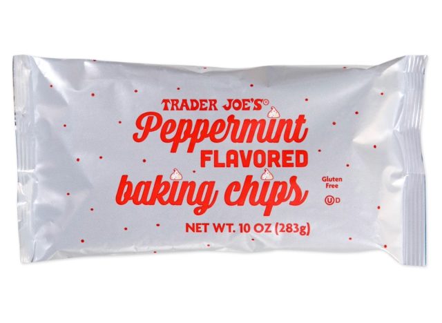 trader joe's peppermint baking chips